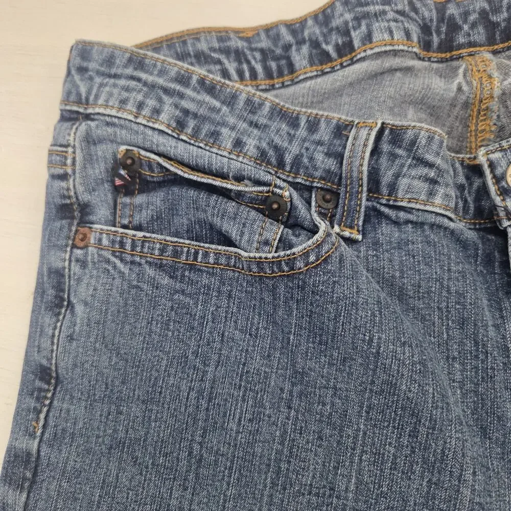 Vintage Polo Jeans Co Ralph Lauren Women's Jeans Size 10x32 Blue Denim Kelly